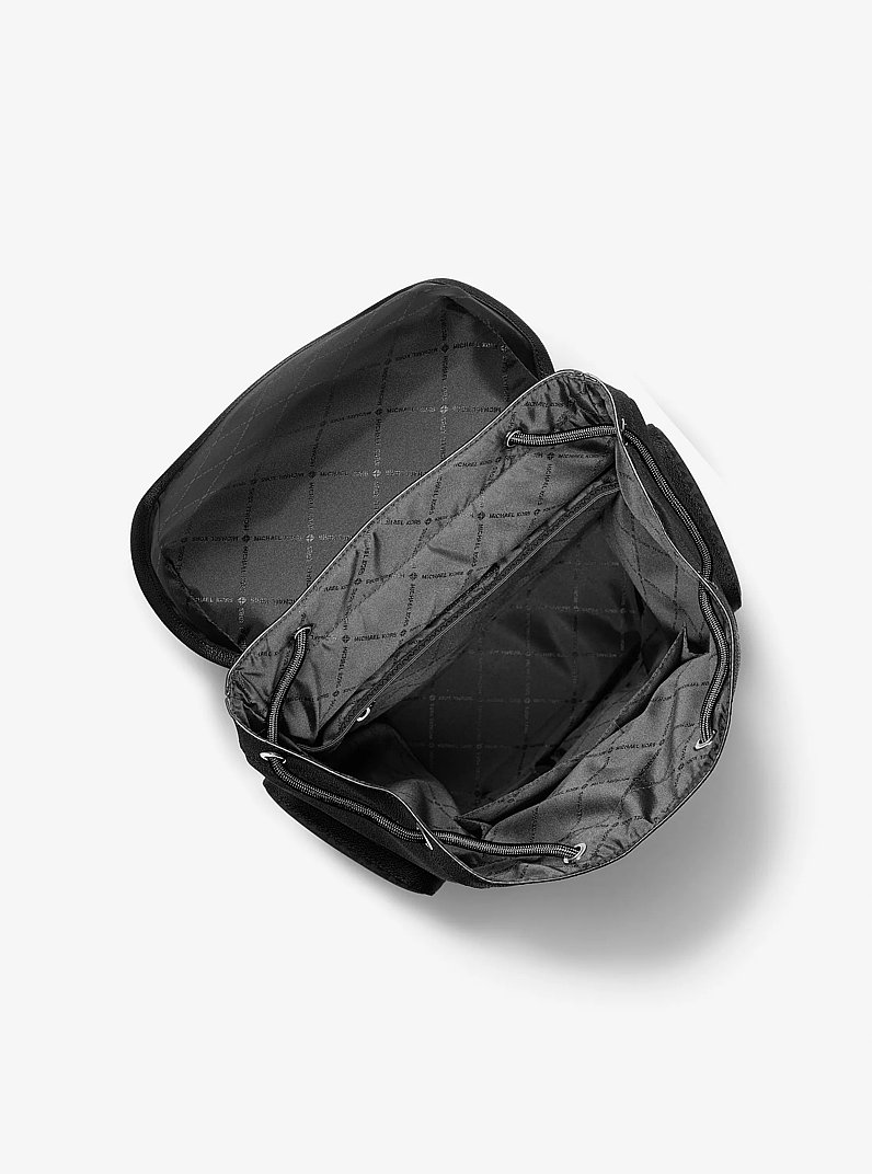 Hudson Signature Logo Backpack in BLACK | Michael Kors