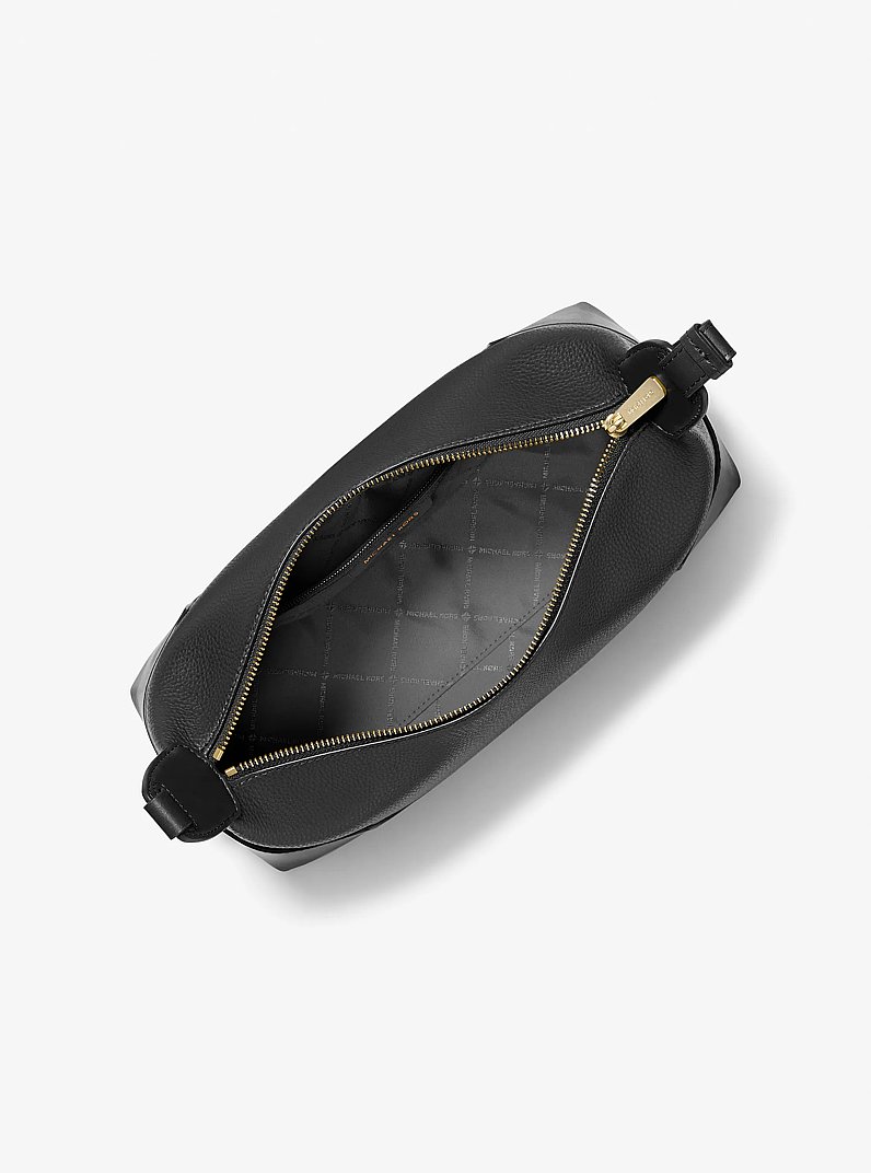 Sac &agrave; &eacute;paule souple Teddi textur&eacute; de taille moyenne in NOIR | Michael Kors