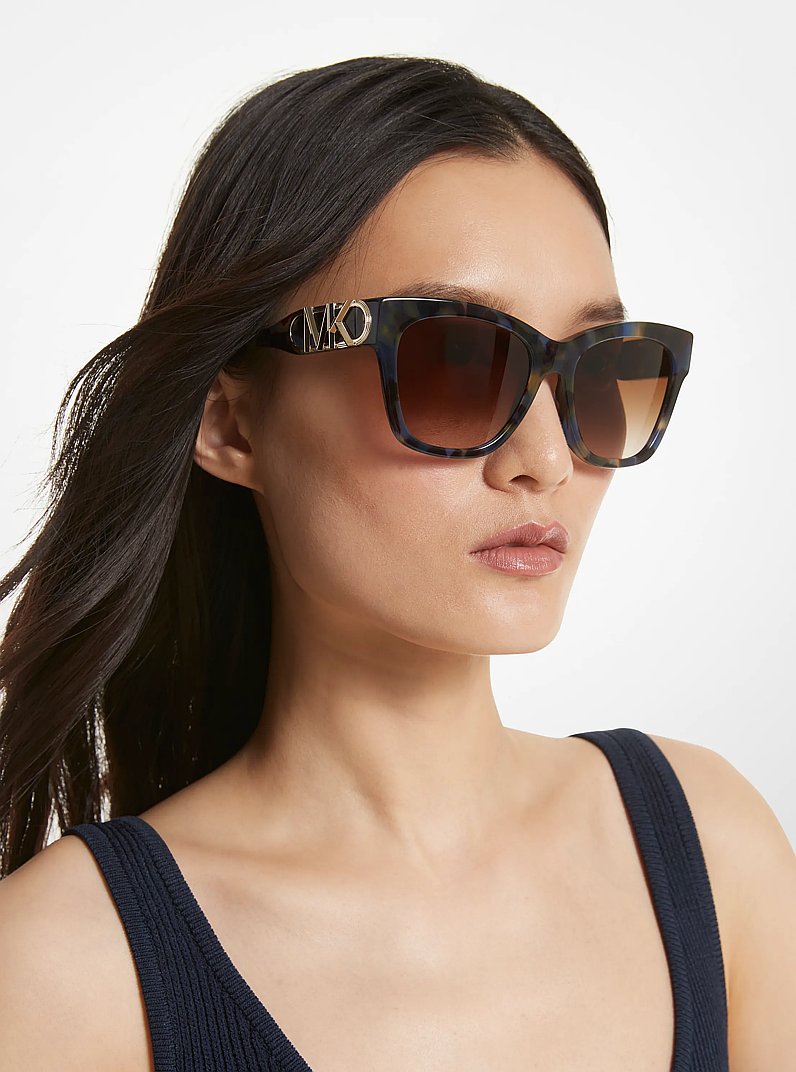 Empire Square Sunglasses in BLUE | Michael Kors