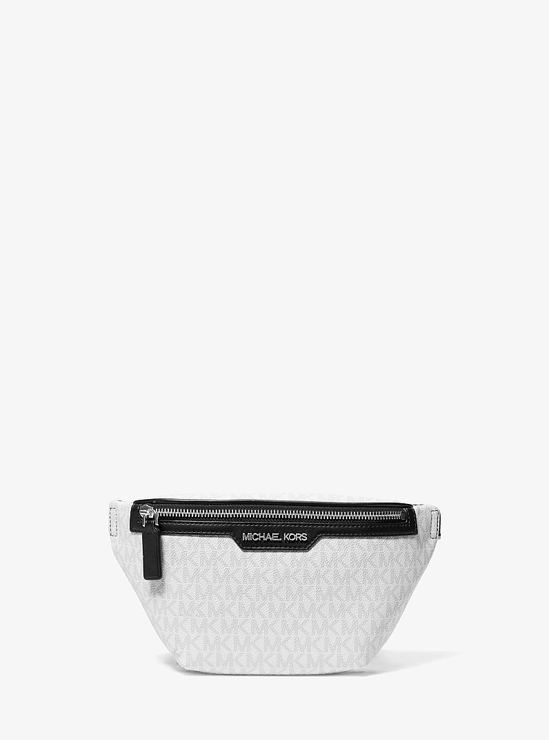 Cooper Mini Logo Belt Bag in BRIGHT WHT | Michael Kors