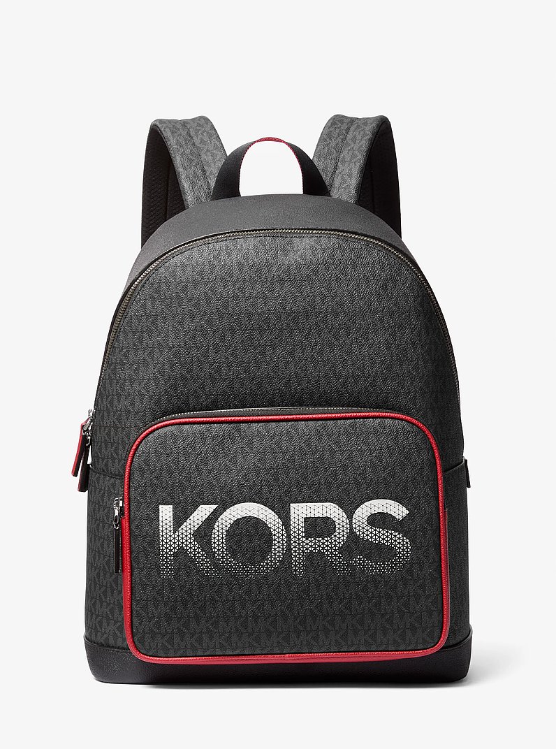 Cooper Signature Logo Backpack in BRIGHT RED | Michael Kors