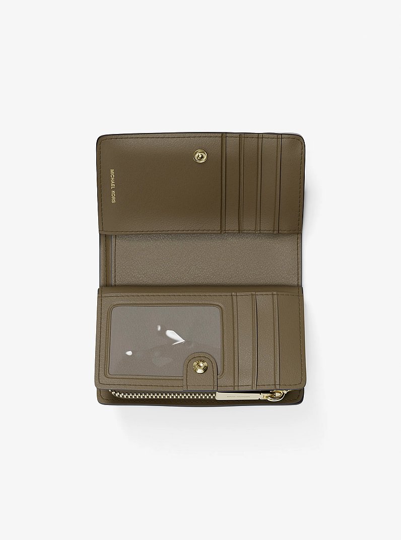 Bryant Medium Pebbled Leather Wallet in LODEN | Michael Kors
