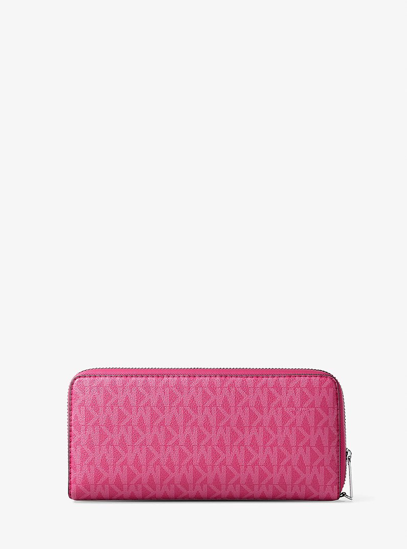 Large Logo Continental Wallet in RASPBERRY | Michael Kors