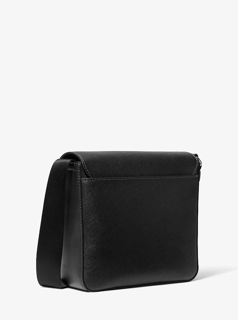 Cooper Leather Crossbody Bag in BLACK | Michael Kors
