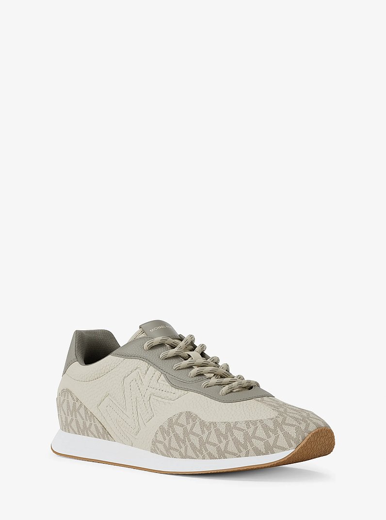 Essex Mixed-Media Trainer in VANILLA COMBO - Sale | Michael Kors [US]