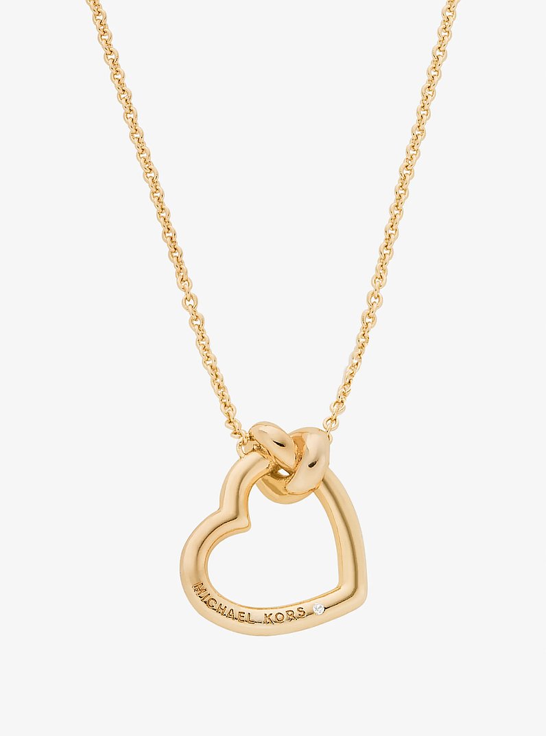 Knotted Heart Necklace in GOLD | Michael Kors