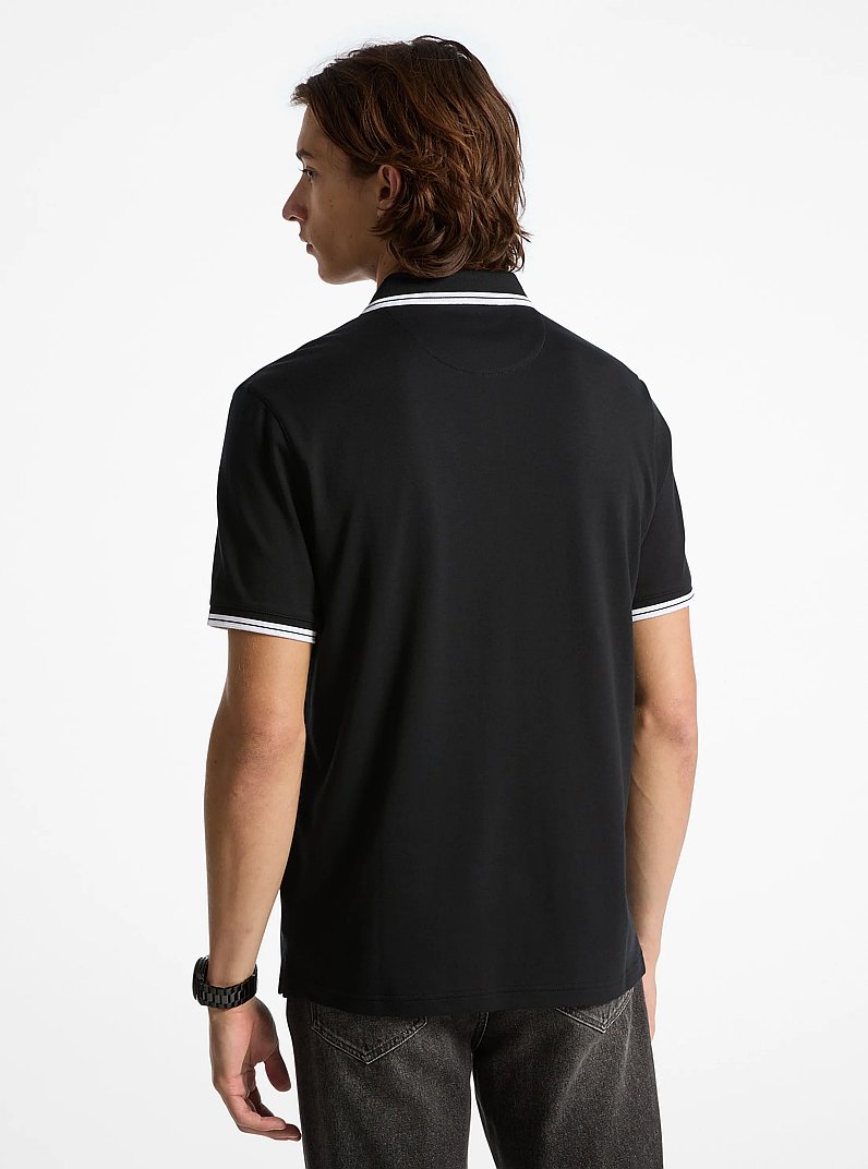 Poloshirt Greenwich aus Baumwolle in SCHWARZ | Michael Kors