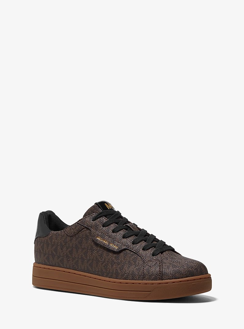 Keating Logo Sneaker in BROWN | Michael Kors