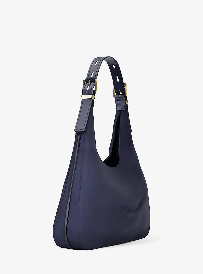Grand sac port&eacute; &eacute;paule boh&egrave;me Nolita en nubuck in ROBE BLEU BLEU CLAIR | Michael Kors