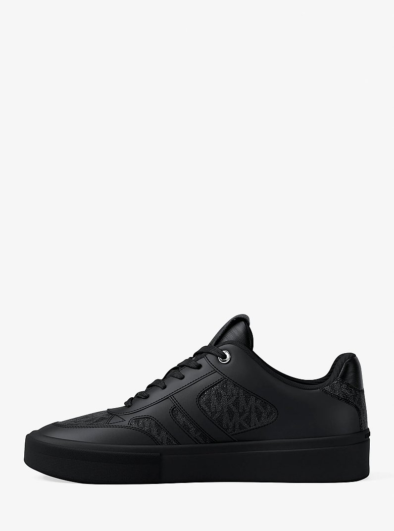 Dane Mixed-Media Sneaker in BLACK | Michael Kors