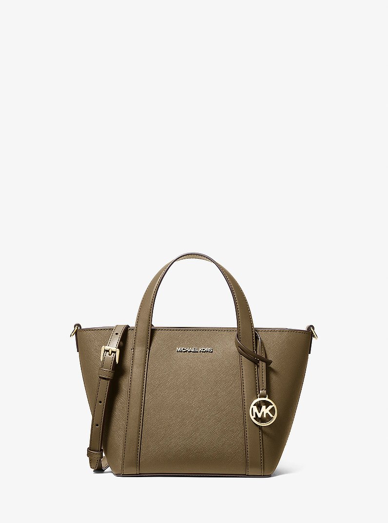 Borsa tote Pratt piccola in pelle Saffiano in LODEN | Michael Kors