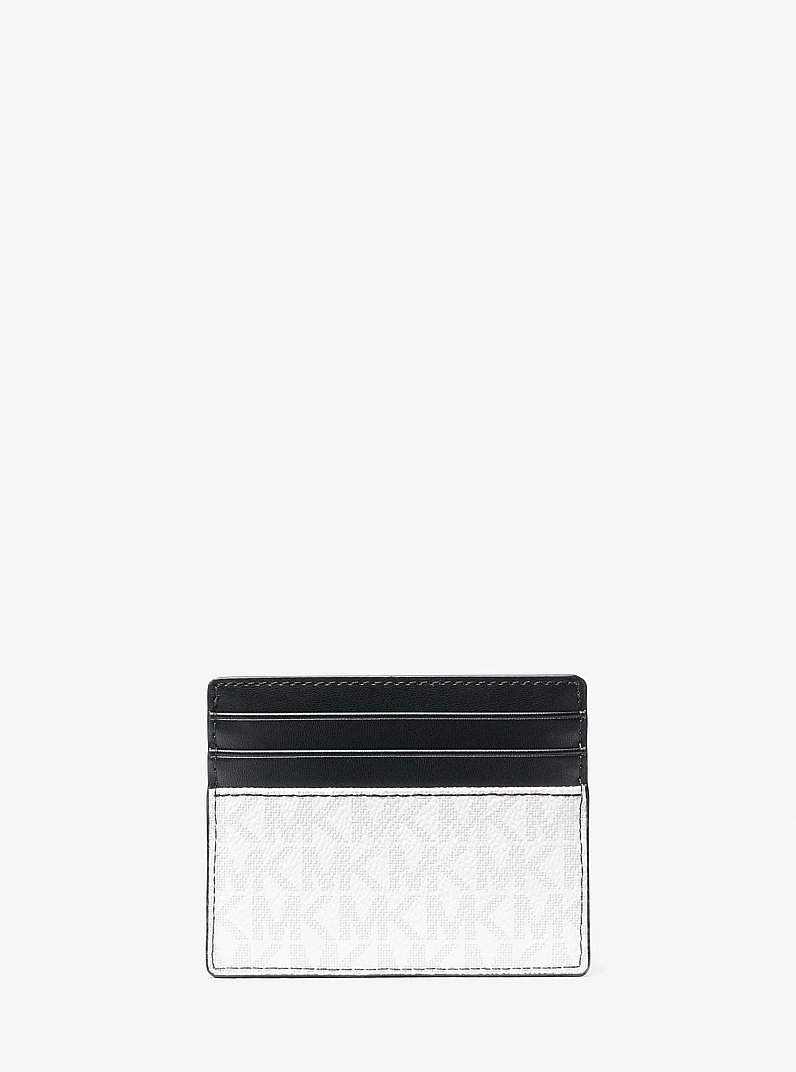 Tarjetero Cooper grande con logotipo gr&aacute;fico in NEGRO/BLANCO | Michael Kors