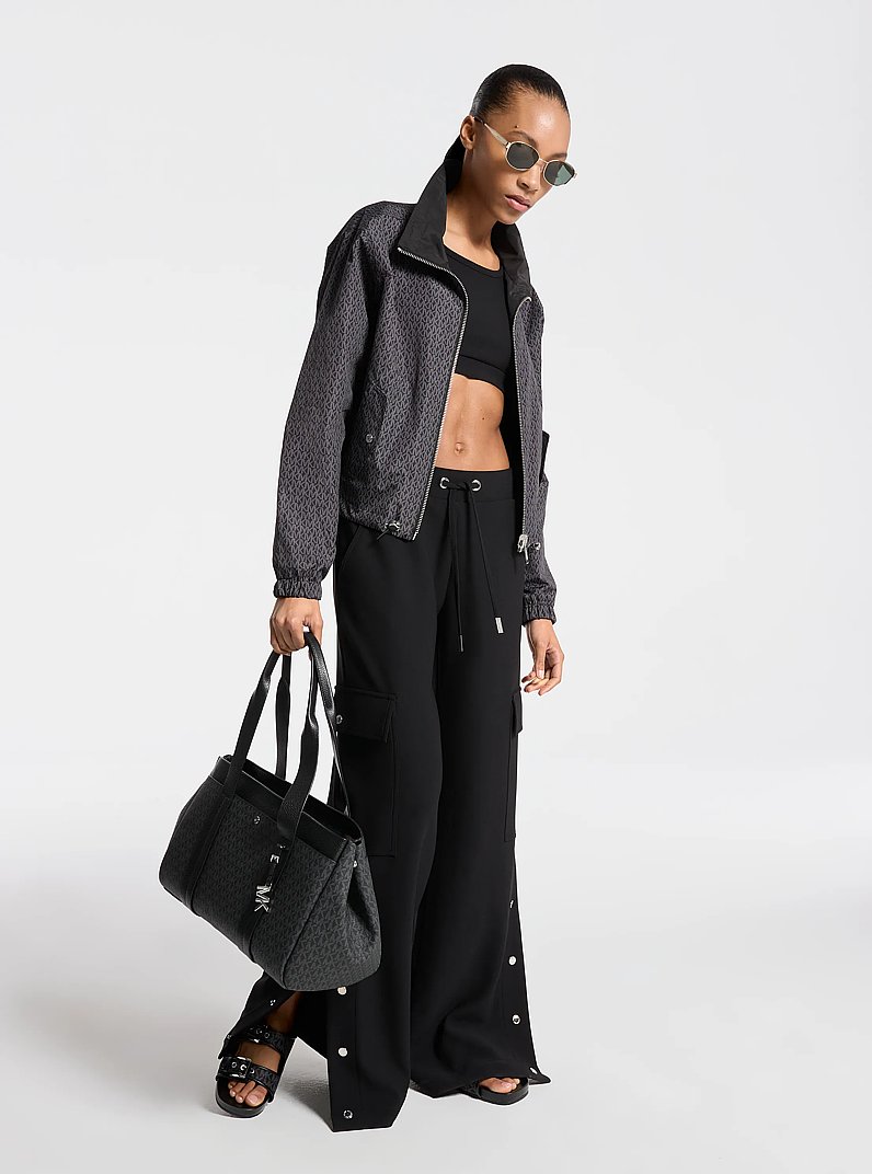 Reversible Signature Logo Jacket in NICKEL | Michael Kors