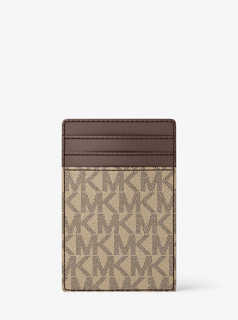 Porte-cartes Hudson &agrave; logo in BOGUE | Michael Kors