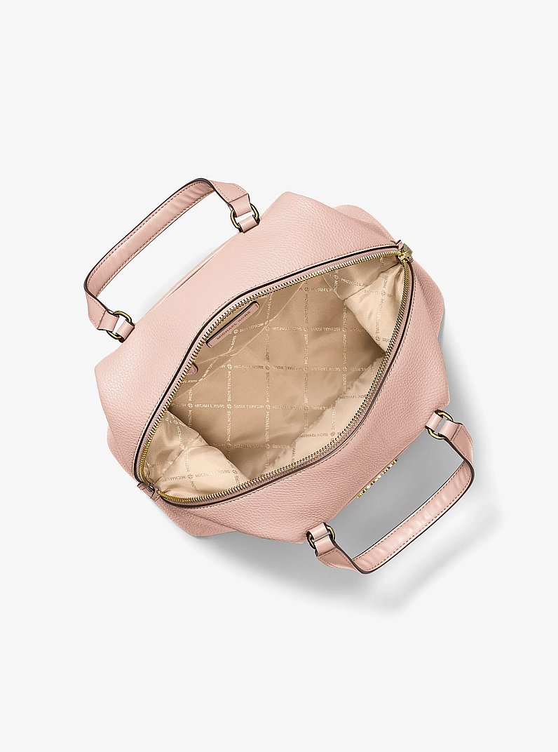 Beck Medium Leather Satchel in SOFT PINK | Michael Kors