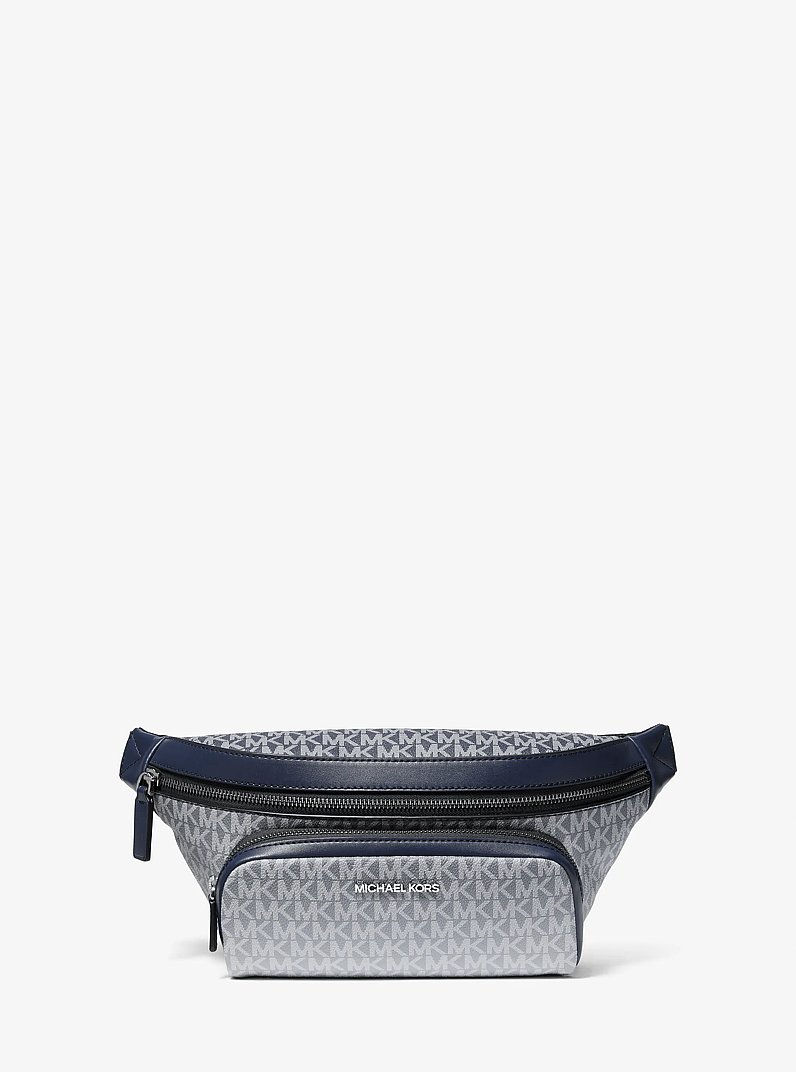 Cooper Small Ombr&eacute; Signature Logo Sling Pack in NAVY | Michael Kors