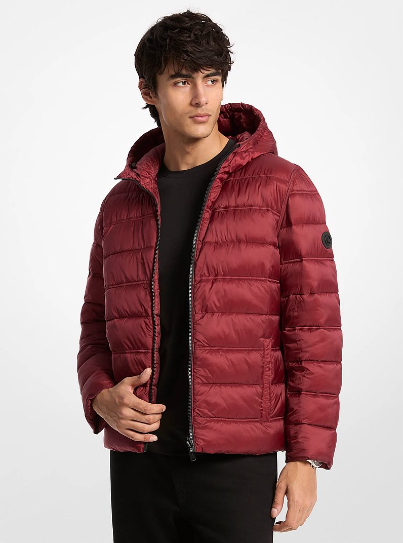 Signature Logo Reversible Jacket in CHERRY | Michael Kors