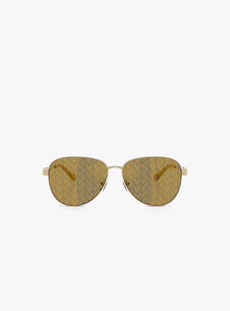 Biarritz Sunglasses in GOLD LOGO | Michael Kors