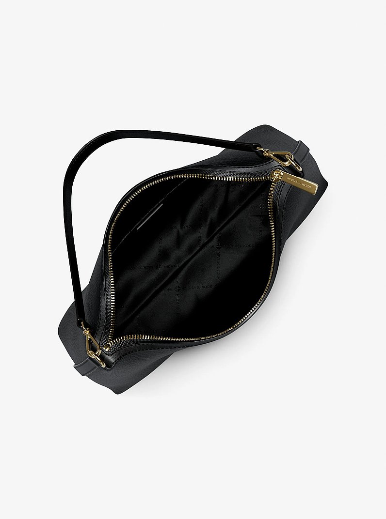 Sammy Medium Pebbled Leather Convertible Shoulder Bag in BLACK | Michael Kors