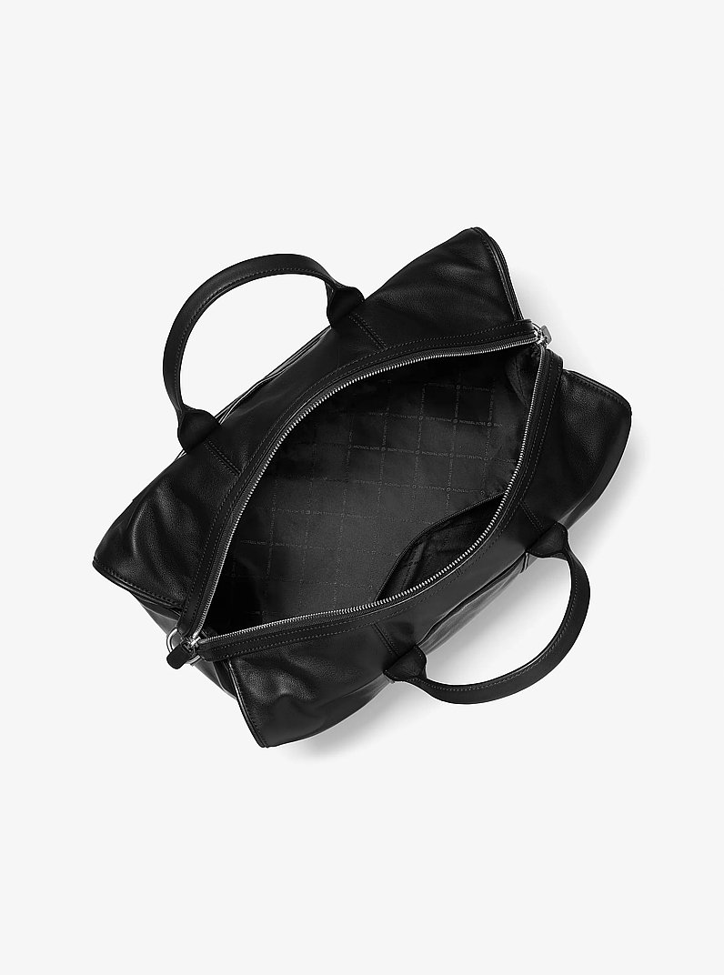 Bolso de viaje Nicholas holgado mediano de piel in NEGRO | Michael Kors