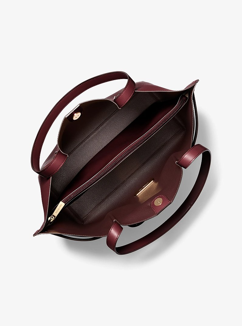 Shopper Emilia Large aus gekrispeltem Leder in OCHSENBLUT | Michael Kors