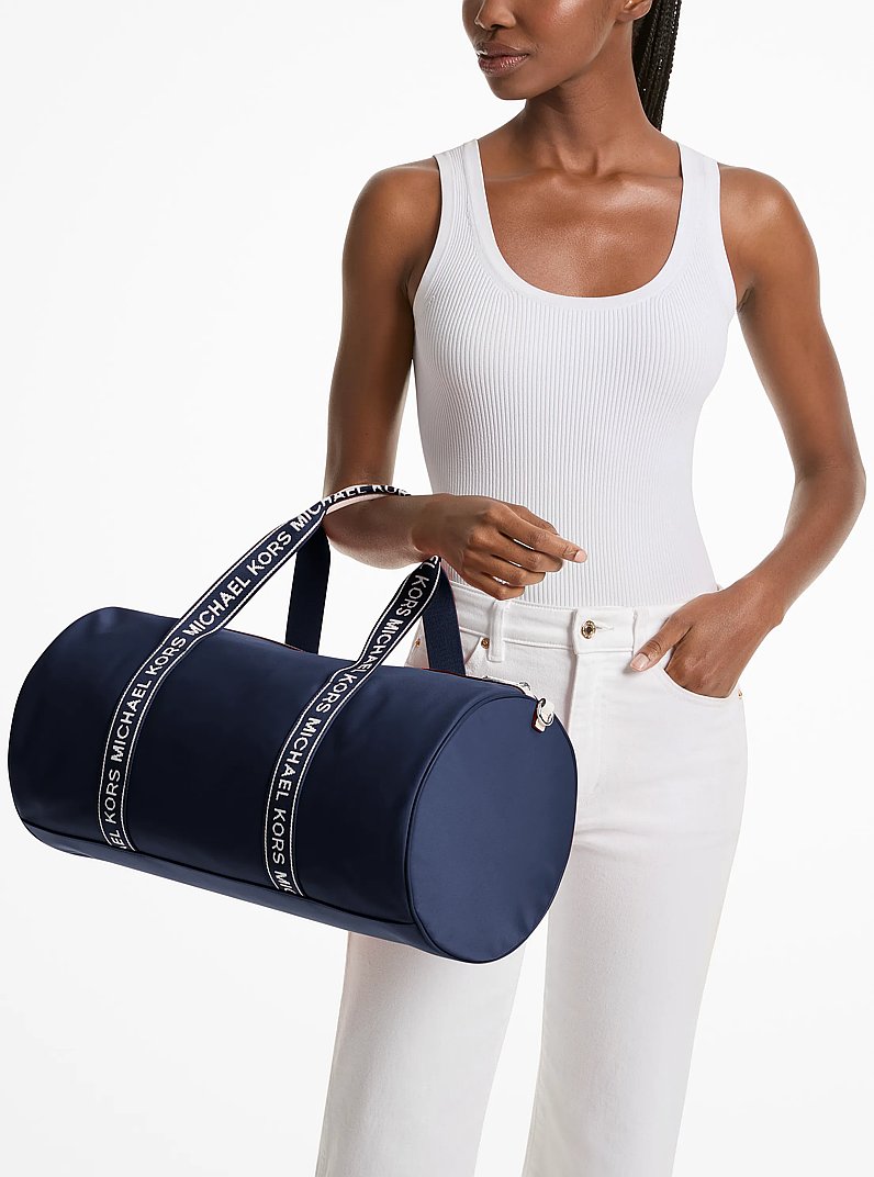Grand sac de voyage Jet Set en nylon in BLEU MARINE | Michael Kors