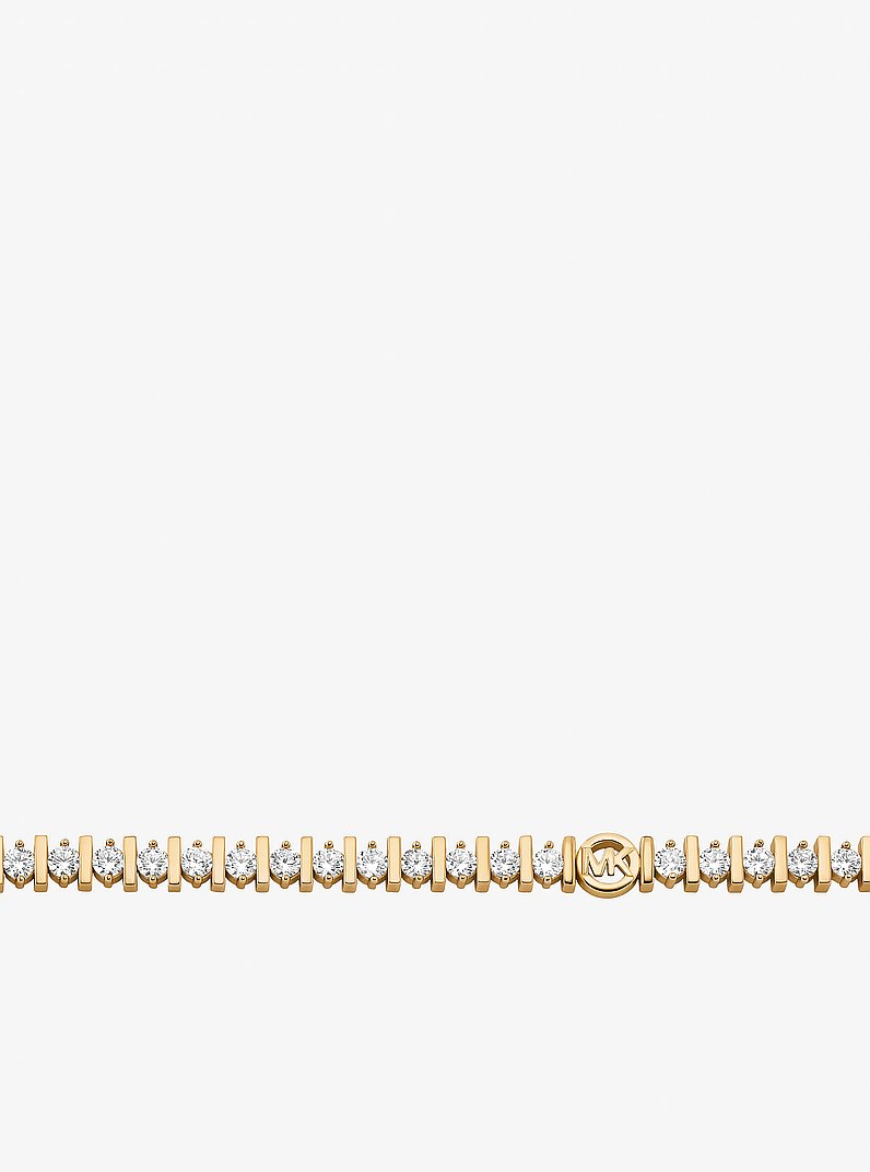 Cubic Zirconia Tennis Bracelet in GOLD | Michael Kors