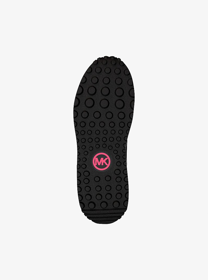 Dax Mixed-Media Trainer in DK RASPBERRY | Michael Kors