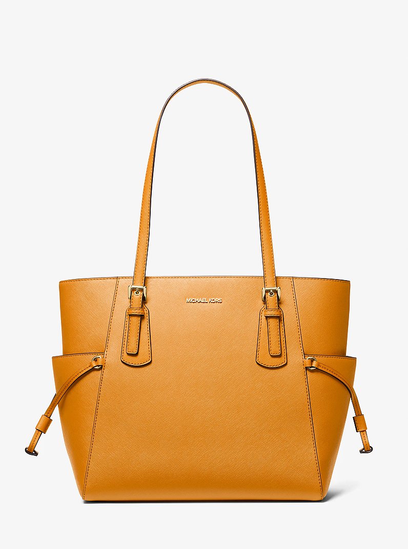 Bolso tote Voyager grande de cuero saffiano in [3357] | Michael Kors
