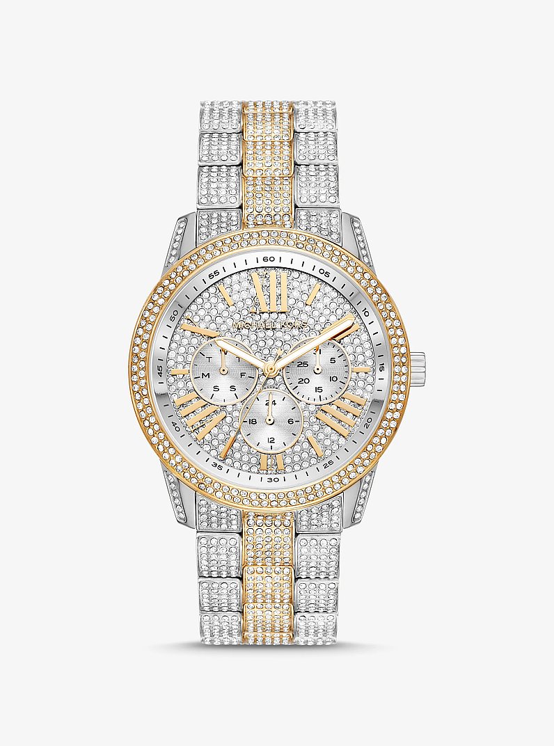 MICHAEL KORS 腕時計 MK-6934 Oversized Brynn Pavé Two-Tone Watch in TWO TONE - Sale | Michael