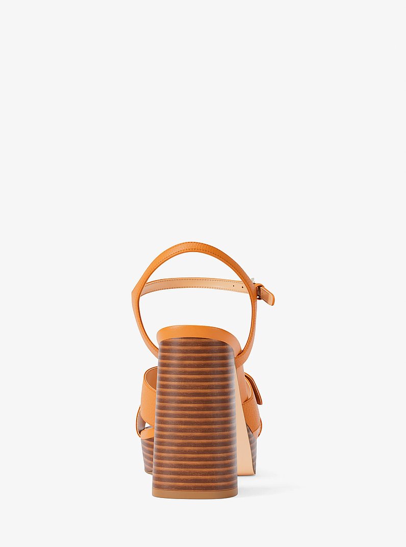 Hannah Platform Sandal in RADIANT ORANGE - Sale | Michael Kors