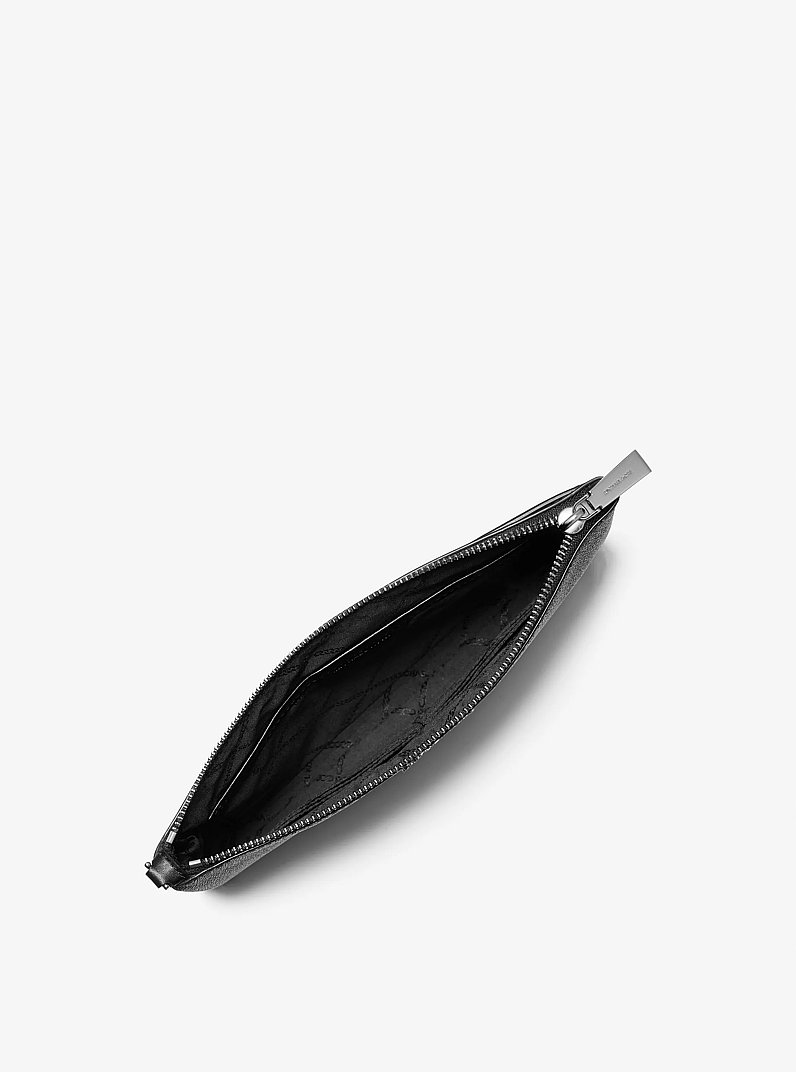 Large Logo Wristlet in BLACK | Michael Kors