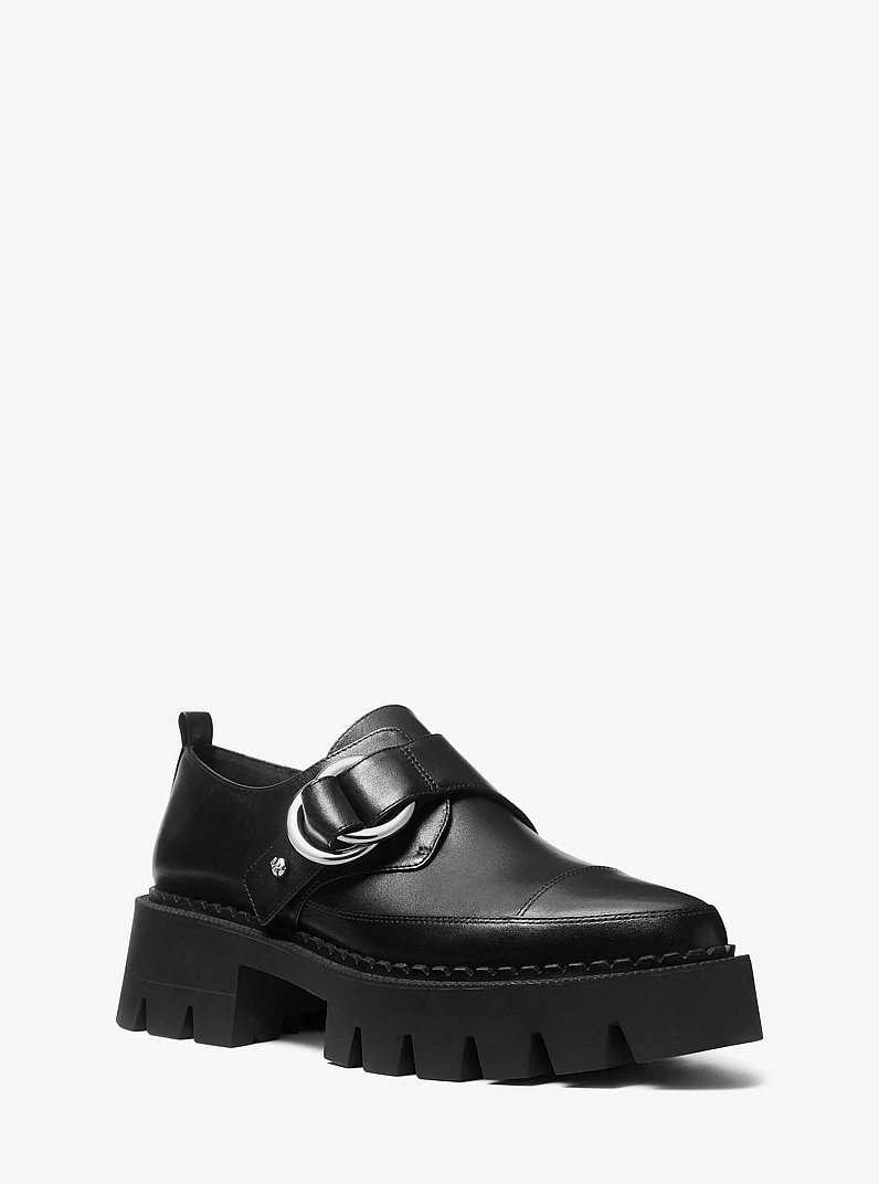 Fl&acirc;neur &agrave; plateforme Jaden en cuir