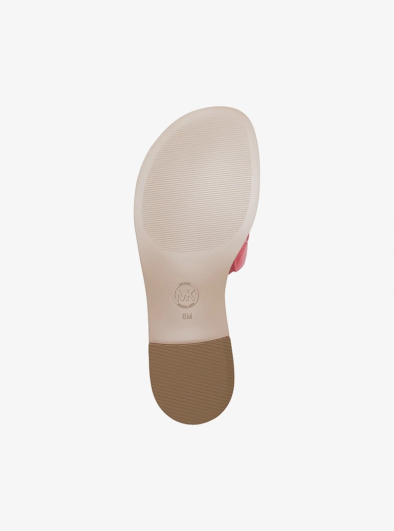 Hannah Heart Embroidered Slide Sandal in HIBISCUS - Sale | Michael