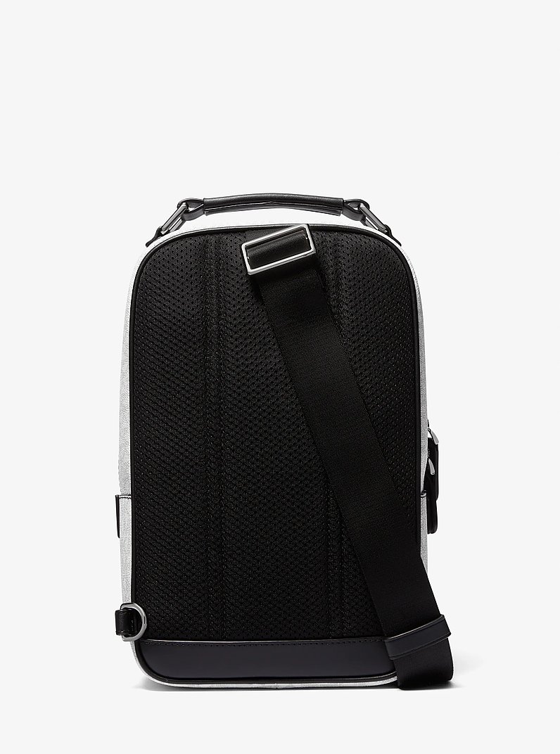 Sac &agrave; une bretelle Hudson &agrave; logo in BLANC &Eacute;CLATANT | Michael Kors