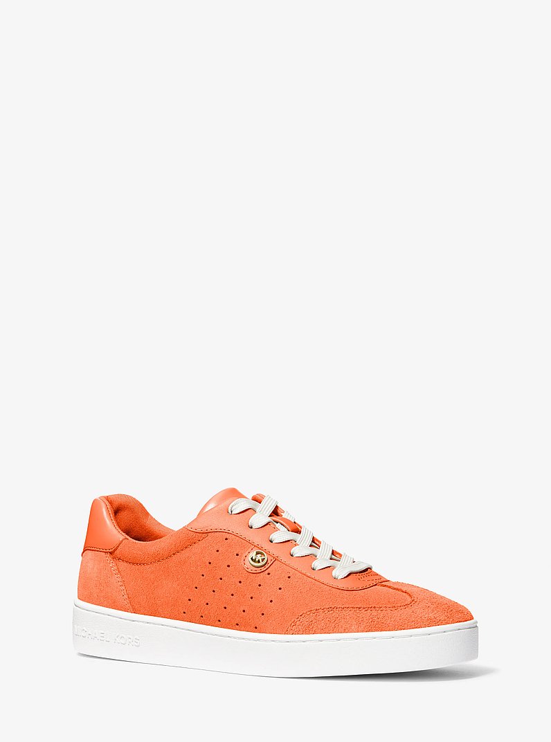 Scotty Suede Sneaker in OPTIC ORANGE | Michael Kors