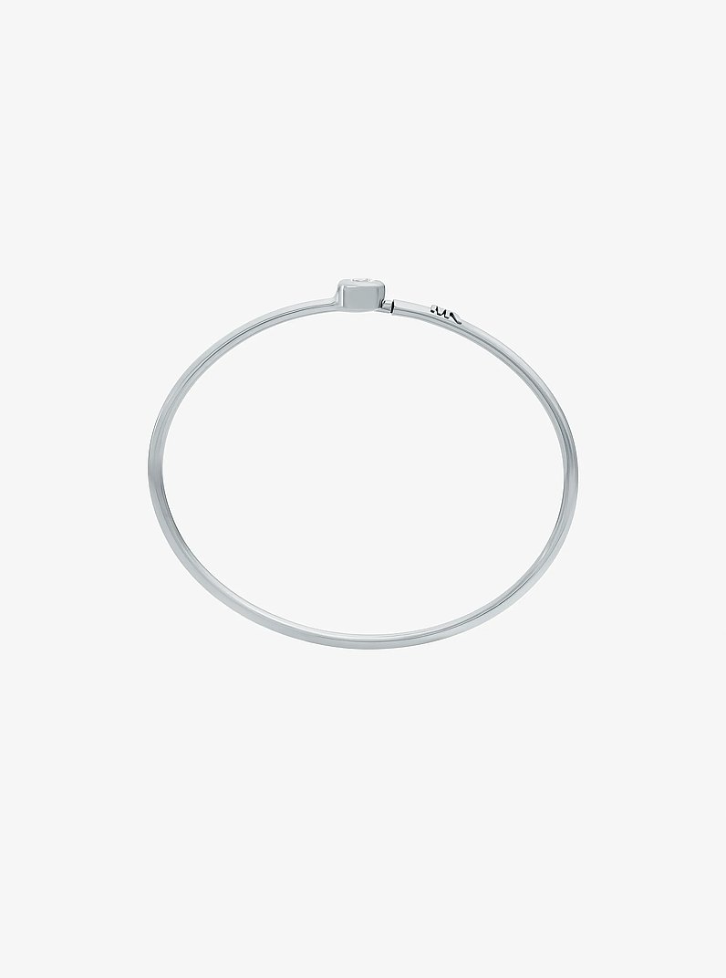 Pulsera r&iacute;gida con piedra redonda in PLATEADO | Michael Kors