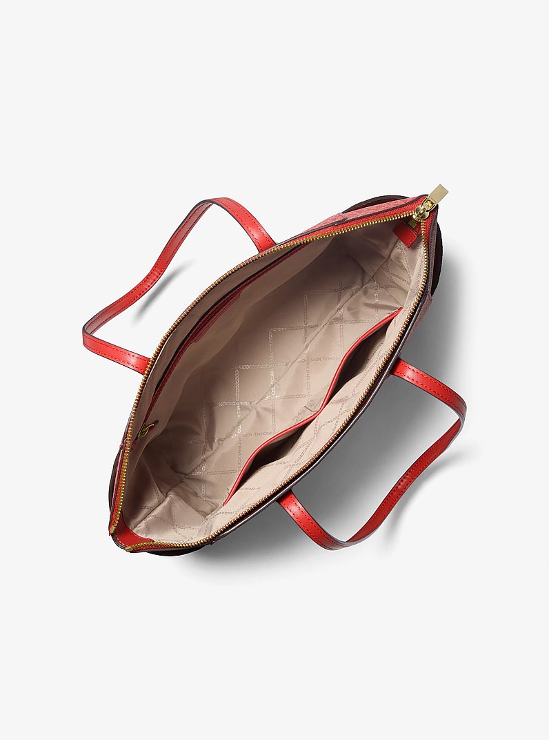 Marilyn Medium Signature Logo Tote Bag in BURNT SIENNA | Michael Kors