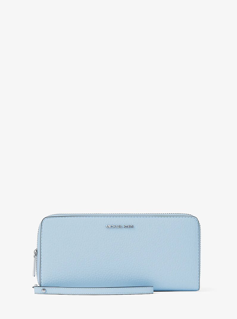 Cartera Continental grande de piel granulada in OC&Eacute;ANO P&Aacute;LIDO | Michael Kors