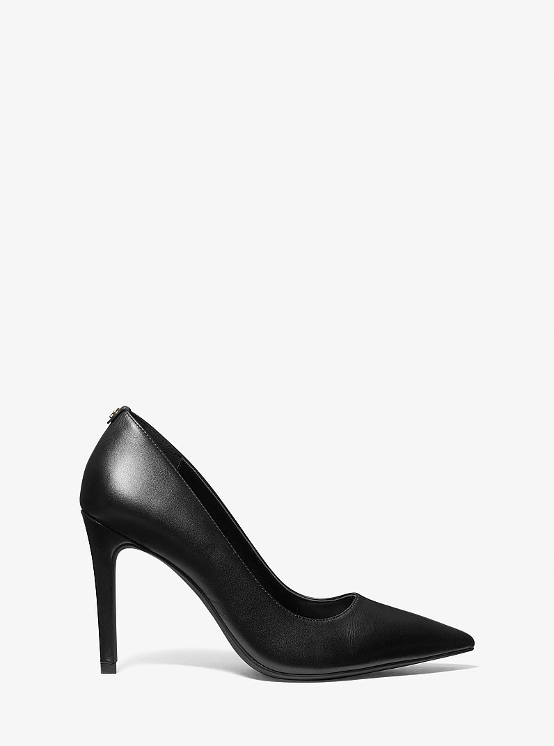 Alina Flex Leather Pump in BLACK | Michael Kors
