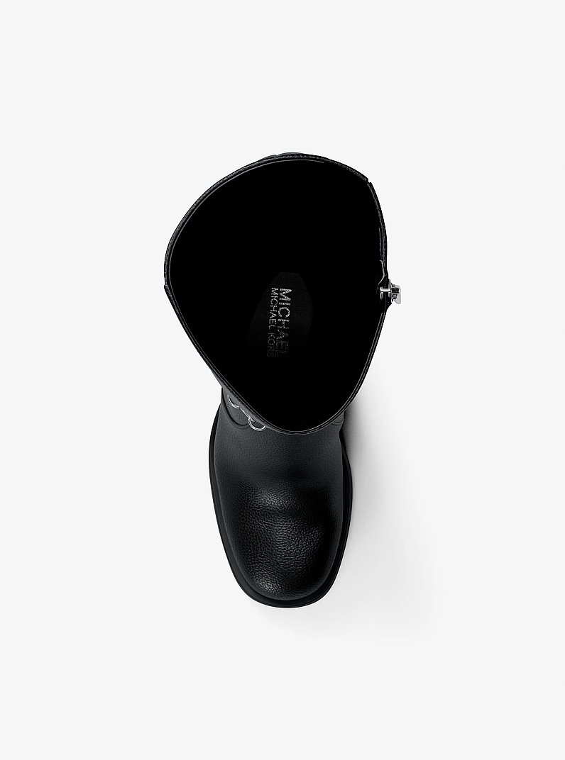 Kacey Block Heel Boot in BLACK | Michael Kors