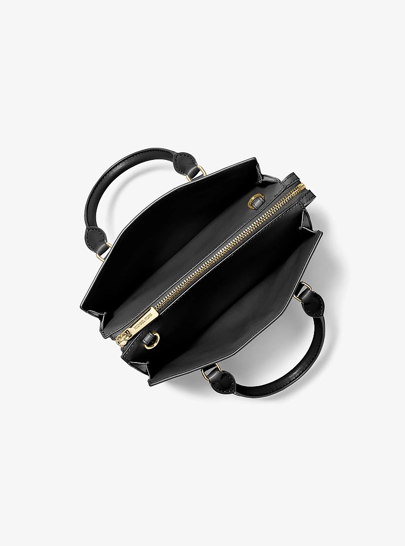 Sheila Small Satchel in BLACK | Michael Kors