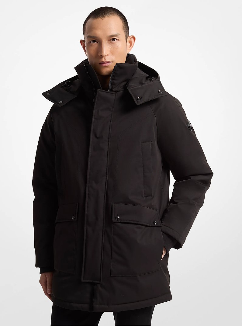 Melrose 2-in-1 Woven Parka in BLACK | Michael Kors