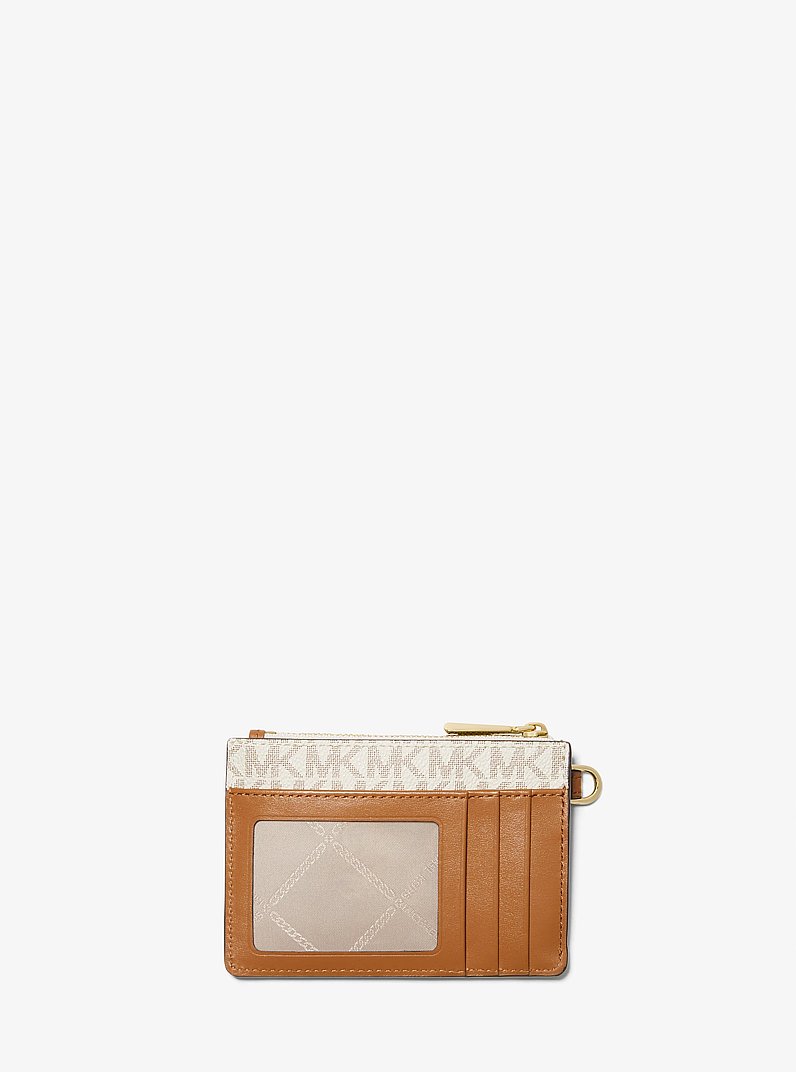 Petit porte-monnaie &agrave; dragonne &agrave; logo in VANILLE | Michael Kors