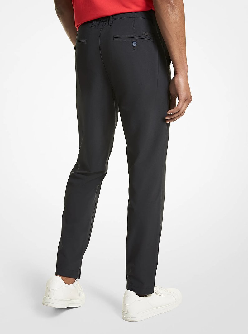 Pantal&oacute;n de golf slim-fit de algod&oacute;n el&aacute;stico in NEGRO | Michael Kors