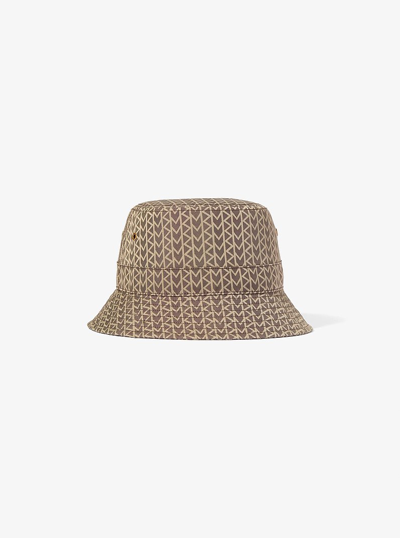 MK2000 Logo Jacquard Bucket Hat in CHOCOLATE | Michael Kors