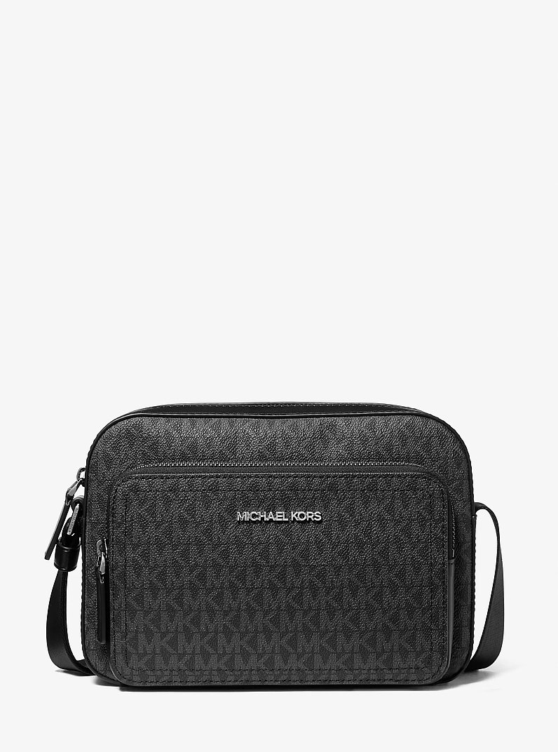 Umh&auml;ngetasche Cooper mit Signature-Logomuster im Utility-Stil in SCHWARZ | Michael Kors
