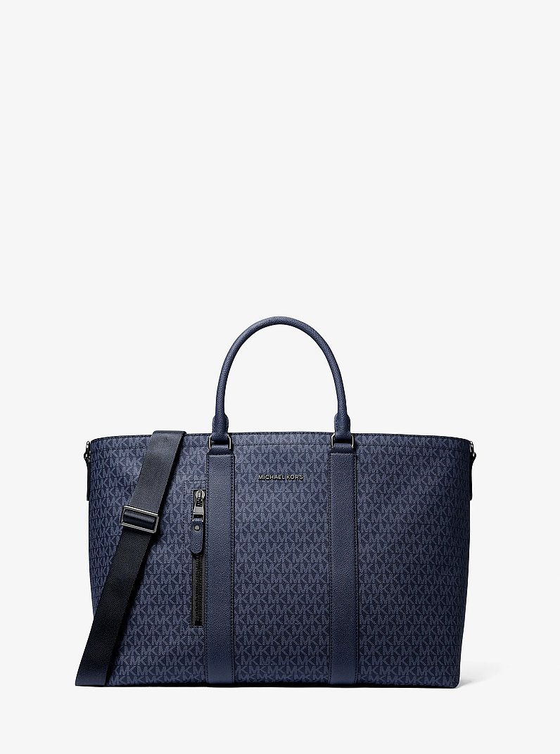 Hudson Signature Logo Tote Bag in DRESS BLUES | Michael Kors