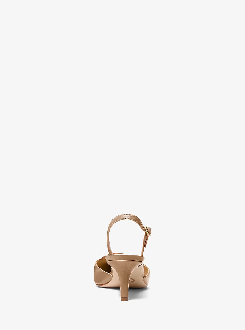 Slingpumps Lena aus Leder in HUSK | Michael Kors