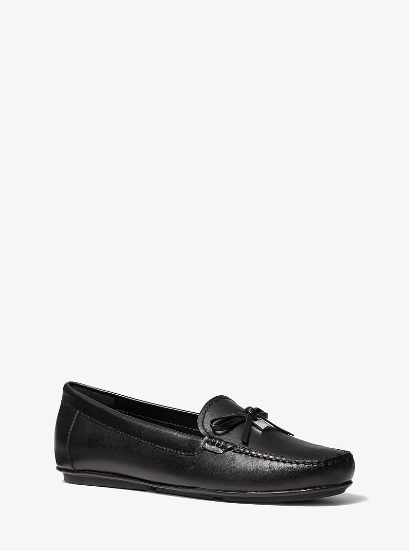 Juliette Leather Loafer in BLACK | Michael Kors